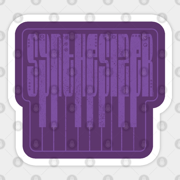 Synthesizer Sticker by Mewzeek_T